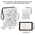 thumbnail image 3 of ALAZA Vintage Wild Ducks Trading Card Binder 4 Pocket Cards Collection Album 400 Folder Holder, 3 of 6