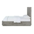 thumbnail image 6 of Modus Herringbone Queen-Size Solid Wood Platform Bed in Rustic Latte, 6 of 7