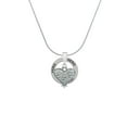 thumbnail image 2 of Delight Jewelry Antiqued Alligator Print Heart Hero Ring Charm Necklace, 18", 2 of 4