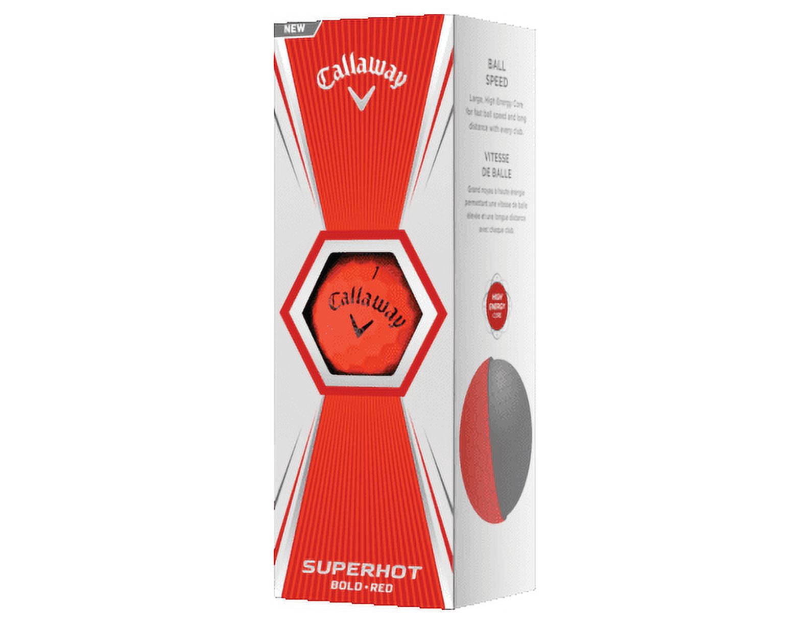 Callaway Golf 2020 SuperHot Bold Matte Golf Balls (Red)