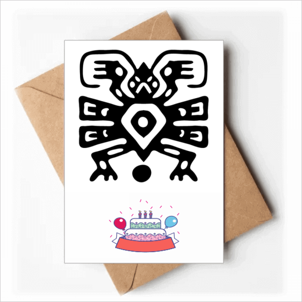 Mexico Totems Mexican Ancient Civilization Happy Birthday Greeting