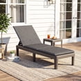 thumbnail image 1 of Costway Chaise Longue de Patio Fauteuil Inclinable avec Dossier Réglable à 3 Positions et Coussin Gris, 1 of 8