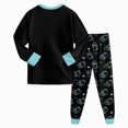 thumbnail image 5 of HFHAPW Little Boy Girl Pajama Set Sleepwear Long Sleeve Pjs 2 Piece Jammies Fall Winter, 5 of 7