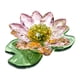 thumbnail image 2 of Figura de loto Con flores Soledad Adornos de mesa Material Vidrio 9,5 cm x 7,5 cm x 2,9 cm, 2 of 9