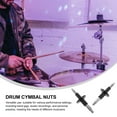 thumbnail image 4 of OULII Accessory 2Pack Black Plastic Cymbal Sleeves for Personal Practice 3.93X1.57X1.57in, 4 of 8