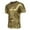Gold, variant on Mens Pique Shirts Fashion Party Stage Glossy Short Sleeved Round Neck Men Mens Spring Shirt,Grey,L