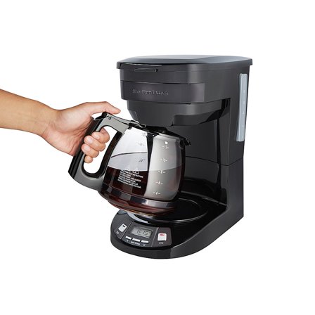 12 Cup Programmable Coffee Maker - BLACK