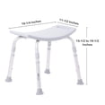 thumbnail image 5 of McKesson Aluminum Bath Bench, Armless - 19 1/4 in Width, 400 lbs Capacity, 4 Ct, 5 of 6