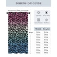 thumbnail image 6 of Animal Gradient Thermal Insulated Blackout Curtains for Bedroom 45 Length Leopard Print Room Darkening Curtain 1 Panel Grommet Window Curtain Drape for Living Room Nursery Room, 6 of 7