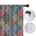 thumbnail image 4 of Blackout Kids Curtains,Boho Bohemia Flower Childrens Insulated Curtains Set Of 2,Bedroom Essentials,Toddler Room Decor 42"x54"(106x137cm), 4 of 4