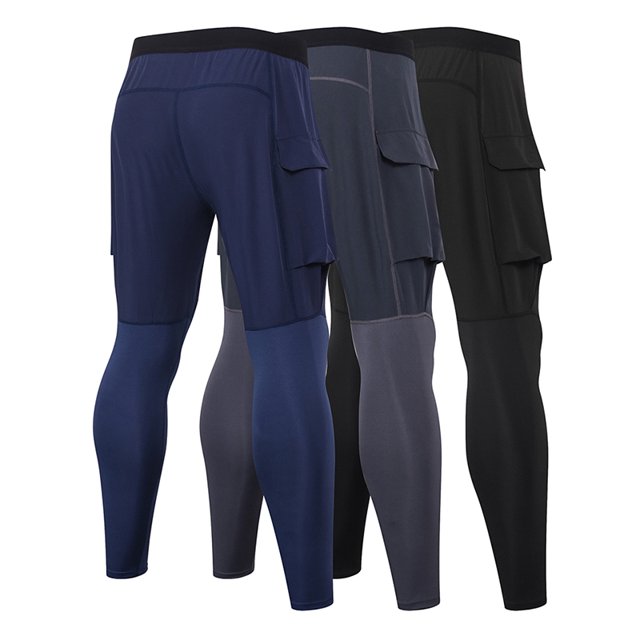 Pantalones deportivos para hombre Fitness Running Sportwear Tight Workout Leggings elásticos