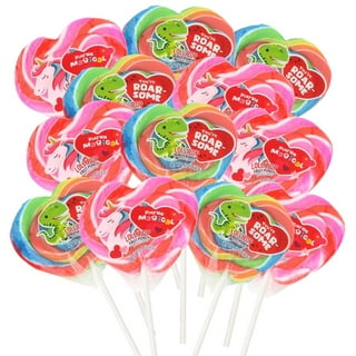 Charms Mini Pops 7.19 oz VALENTINES 40 Count CHERRY Lollipops Love * BB  9/2024 *