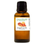 Grapefruit Essential Oil - 1 fl oz (30 ml) Glass Bottle w/ Euro Dropper - 100% Pure Essential Oil by GreenHealth