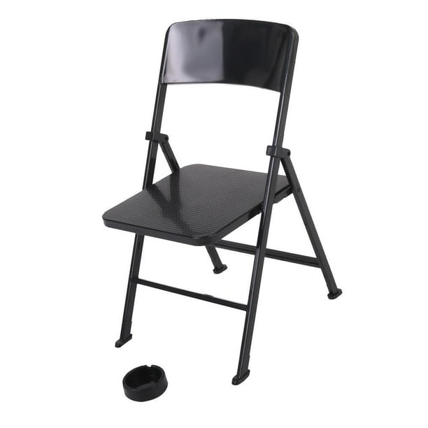 Silla de , Modelo de Silla Plegable en Miniatura 1: 6 18 Cm / 7,1 Pulgadas Hugo Silla plegable Doll