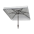 thumbnail image 3 of SAFAVIEH Outdoor Collection Elsa Fashion Line 7.5-Foot Square Umbrella Brown / White, 3 of 6