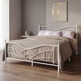 thumbnail image 2 of Home Design Enfield Classic Full Metal Platform Bed, Curved Headboard and Footboard, No Box Spring Needed, White, 2 of 7