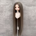 thumbnail image 4 of 1/4 Doll Wig Soft High Temperature Silk Long Straight Hair Doll Wig for Collection, 4 of 7