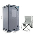 thumbnail image 3 of Cheelom Weight Loss Sauna Tent Portable Full Body Steam Sauna Box Sauna Tent with Folding Chair, 3 of 7