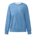 thumbnail image 4 of CONFREE Oversized Sweatshirts For Women Long Sleeve Ladys Sport Sweatshirt Solid Color Soft Spring Fall Clothes Shirts, 4 of 4