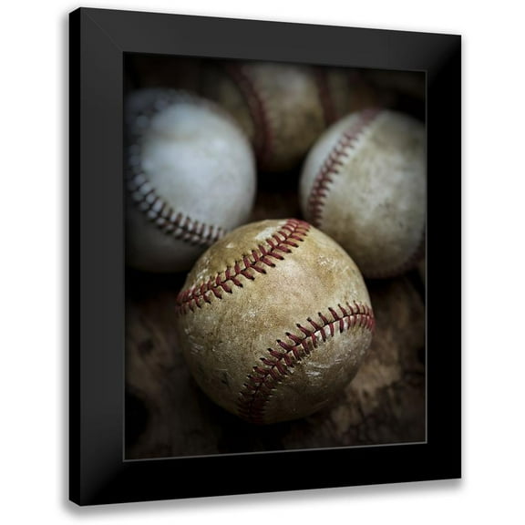 Fielding, Edward M. 12x14 Black Modern Framed Museum Art Print Titled - Old Baseball