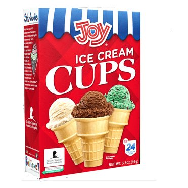 Joy Ice Cream Cups, 3.5 oz., 24 Count