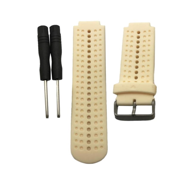 Correa de Reloj de Silicona Soledad Correa de Repuesto para Forerunner Fitness Beige