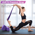 thumbnail image 2 of Yoga Block and Strap Set, 2 Soft Non-Slip Yoga Blocks 9x6x3 inches, 6FT Strap Provides Strength and Stability, Latex-Free EVA Foam for Yoga, Pilates, Stretching and Toing, 2 of 7