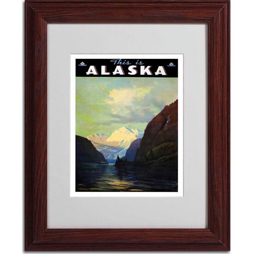 Matted art under acrylic in a wood frame