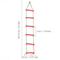 thumbnail image 2 of TOPINCN Children Ladder Toy, Outdoor Plastic Six-section Children Kids Rope Climbing Ladder Toy Exercise Equipment, 2 of 8