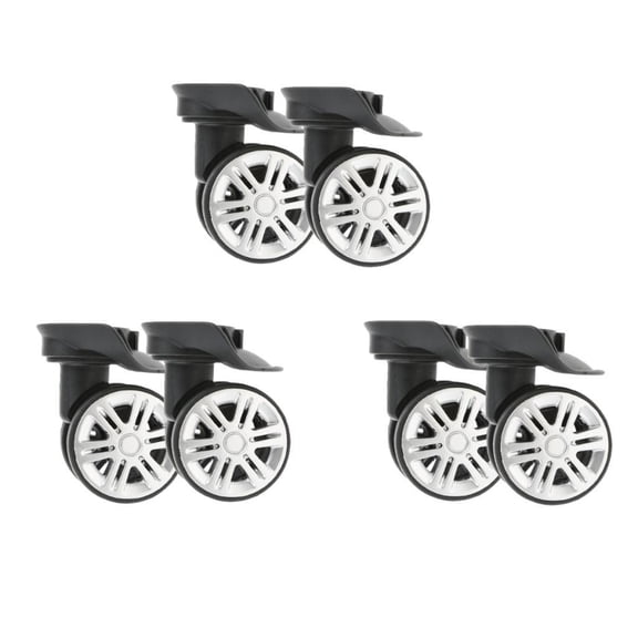 Pitycbo 3Pair Luggage Wheels Luggage Replacement Part Casters Travel Case Travel Bags