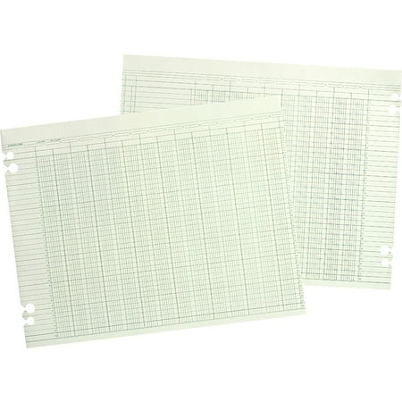 Wilson Jones Account Book - Wilson Jones, WLJG1010, Prepunched Ledger Paper Sheets, 100 / Pack