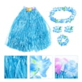 thumbnail image 2 of KAKOWELY 1 juego de accesorios para fiesta hawaiana, guirnalda de simulación, falda de paja para vacaciones en la playa, 2 of 4