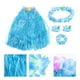 thumbnail image 2 of KAKOWELY 1 juego de accesorios para fiesta hawaiana, guirnalda de simulación, falda de paja para vacaciones en la playa, 2 of 4