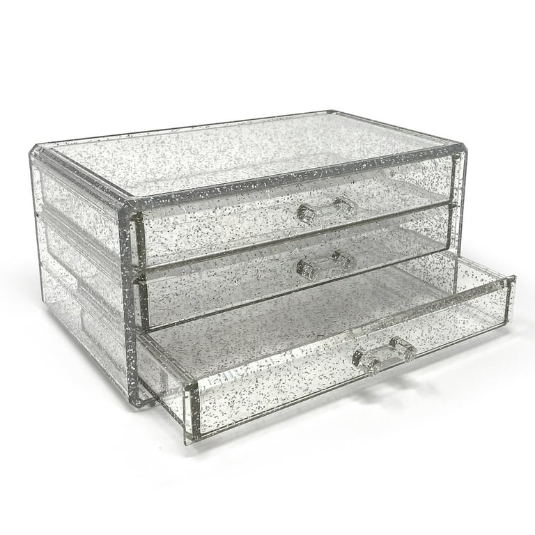 Isaac Jacobs 2 Drawer Acrylic Earring Holder, Jewelry Organizer