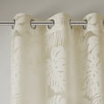 thumbnail image 4 of Madison Park Leilani 50x63" Palm Leaf Burnout Window Sheer in Natural, 4 of 5