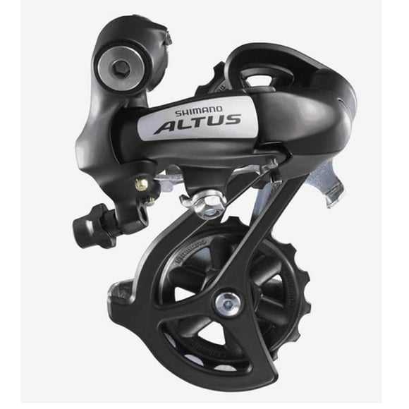 Rear derailleur, 7/8sp., Black, Smart