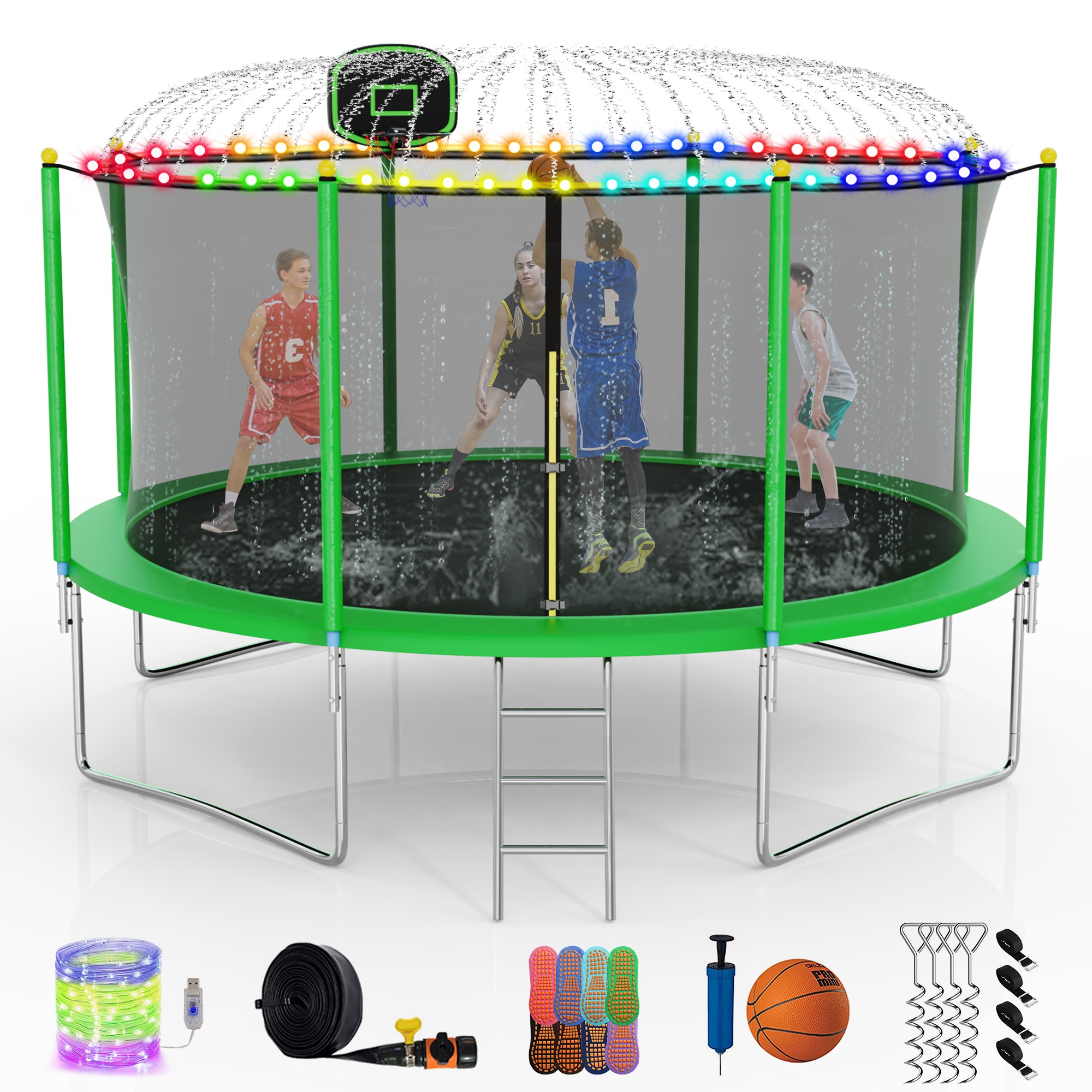 CITYLE 12/14FT Trampoline for Adults 710 Kids, NoGap Design Heavy