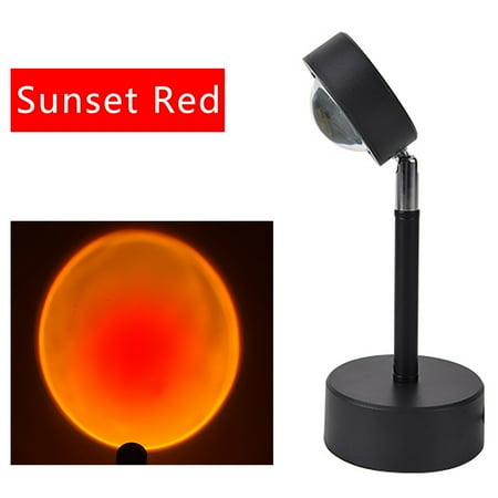 

YFVVCZC Clearance LED light 3-Watt Projection Atmosphere Small Night Light Sunset Red