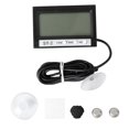 thumbnail image 4 of MERRYHAPY Temperature Gauge Plastic Black for Aquatic Reptiles Indoor Use 1Set, 4 of 7