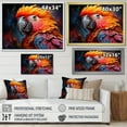 thumbnail image 4 of Designart "Vibrant Paradox Of Yellow And Orange Parrots" Parrot Wall Decor, 4 of 7
