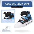 thumbnail image 2 of FUNCOO PLUS Kids High Top Sneakers Toddler Boys Canvas Shoes, Dinosaur, Size 9, 2 of 6