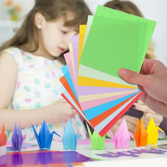 YUYUETIME 500 Sheets Multi Colored Double Sided Origami Paper for Crafting and Diy Projects