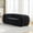 Black, variant on Chenille Pure Foam Sofa, Modern Quilted Cloud Sofa, Deep-Seat Chenille Pure Foam Sofa, Comfortable Modern Sofa, Suitable for Living Rooms, Bedrooms, and Apartments (Black)