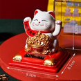 thumbnail image 2 of MYG 3.15 Inch Solar Waving Beckoning Cat Car Bonsai Decoration Front Desk Decoration, 2 of 10