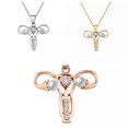 thumbnail image 2 of HOOUN 925 Sterling Silver Plated Jewellery Uterus Womb Mother Mum Heart Pendant Gift-Gold, 2 of 5