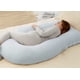 thumbnail image 4 of Almohada de embarazo Momcozy en forma de U para todo el cuerpo, azul claro, 4 of 7