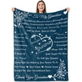 thumbnail image 1 of LHSHID Grandma Blanket Grandma Gifts from Grandkids Birthday Gifts for Grandma from Grandson Granddaughter for Best Grandma Grandma Flannel Letter Throw Blanket 30"x40", 1 of 7