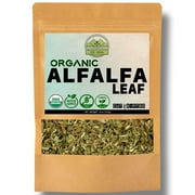 Organic Alfalfa Leaf, Cut & Sifted (Medicago Sativa) 1 lb Pack