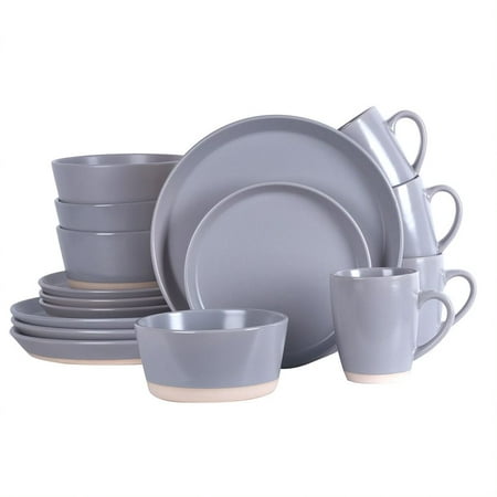

Stone + Lain Jules Stoneware Collection Dinnerware Set 16-Piece Service for 4 Yellow
