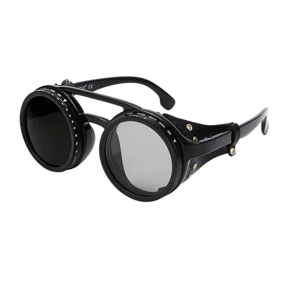 Adjustable Polarized Sunglasses for Driving and Outdoor Activities, Ski Goggles for Toddlers and Men, Quick Strap Work Shades and Dirt Jacket Goggles